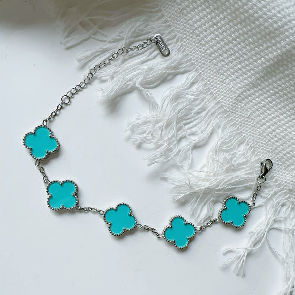 CLASSIC CLOVER LINK BRACELET | TIFFANY BLUE