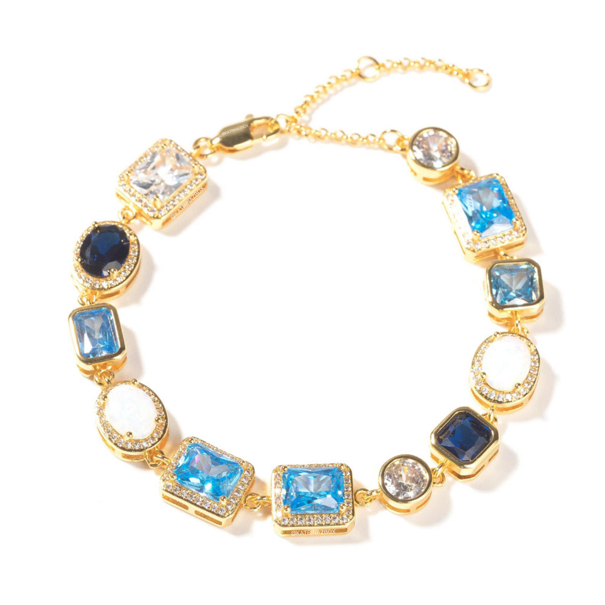 BLUE OPAL GEMSTONE BRACELET