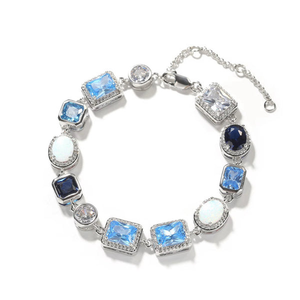BLUE OPAL GEMSTONE BRACELET