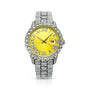 CANARY YELLOW | SILVER BAND WATCH