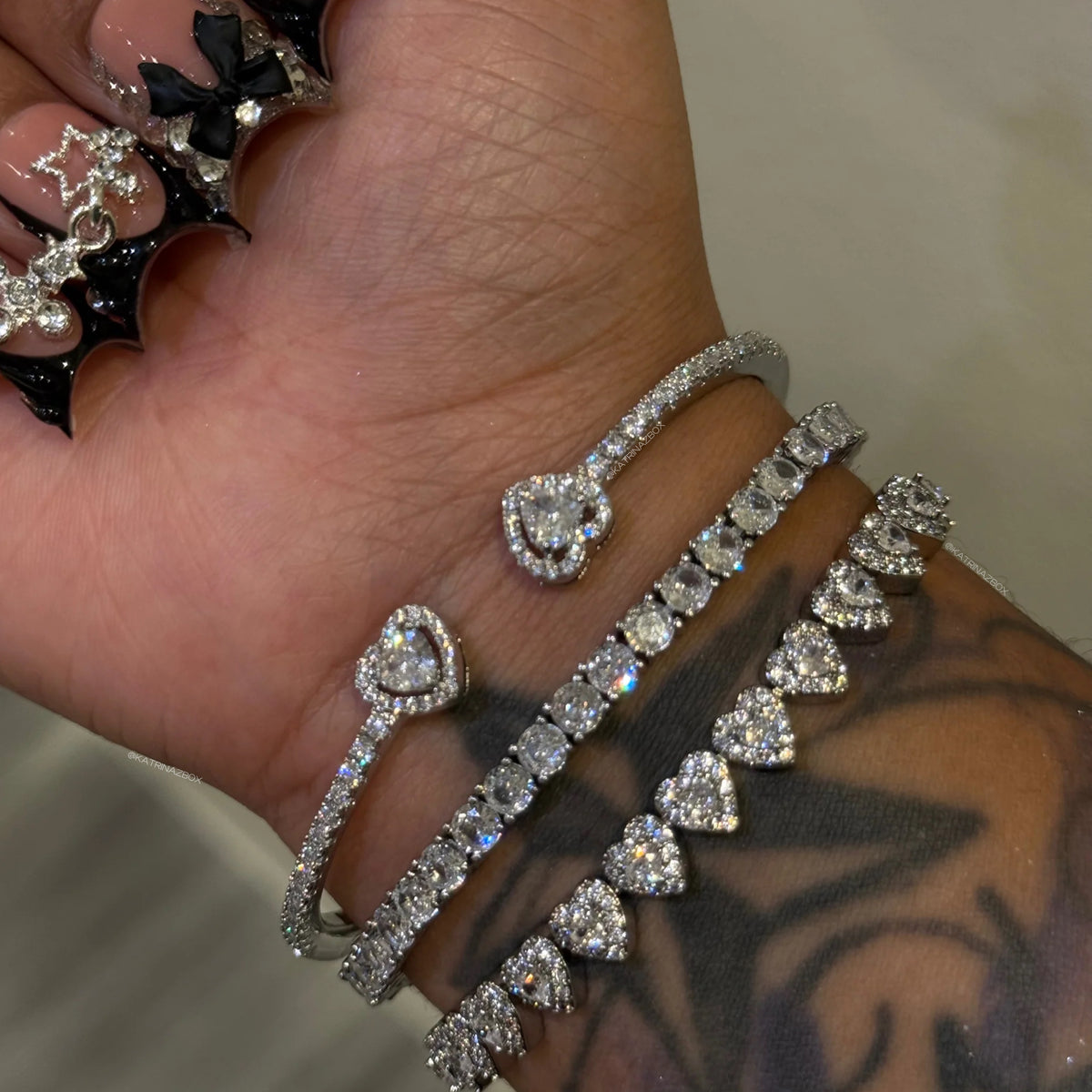 CASHMERE HEART BRACELET SET