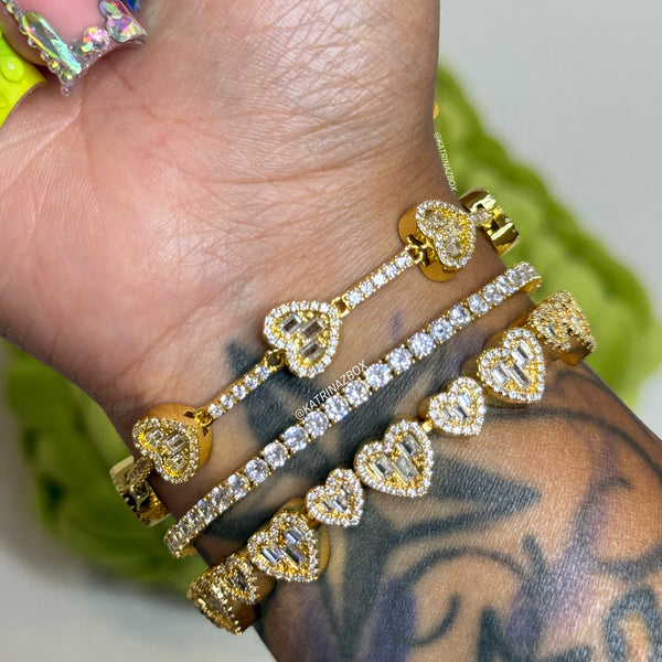 HALO HEART BRACELET SET