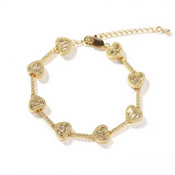 CLARA TENNIS HEART BRACELET