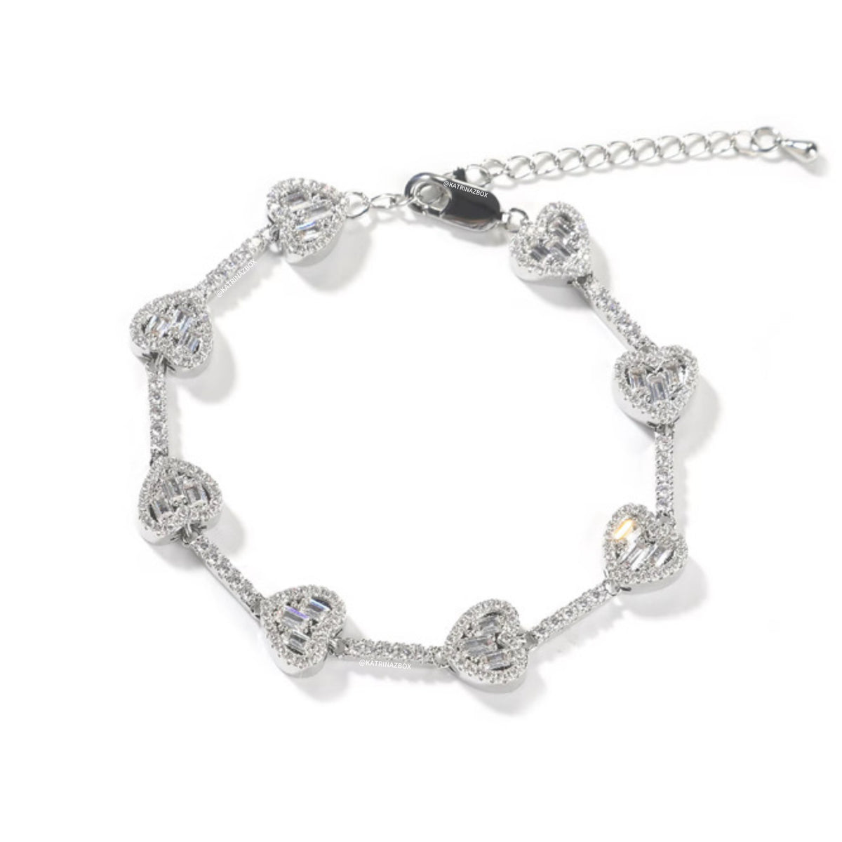 CLARA TENNIS HEART BRACELET