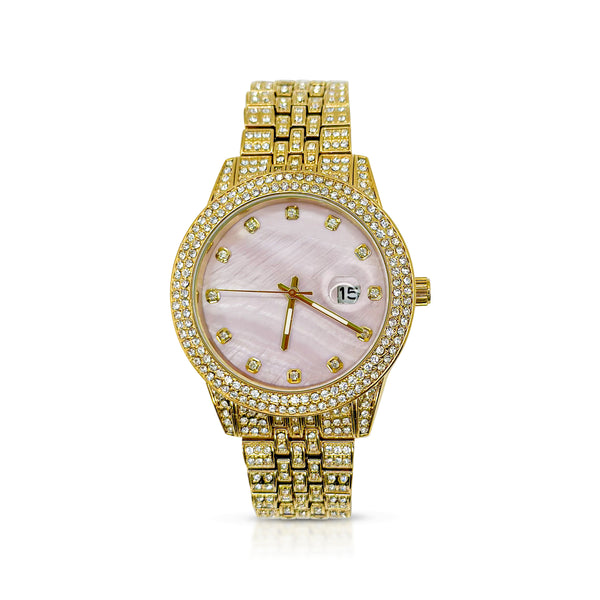 Gold marble watch hotsell