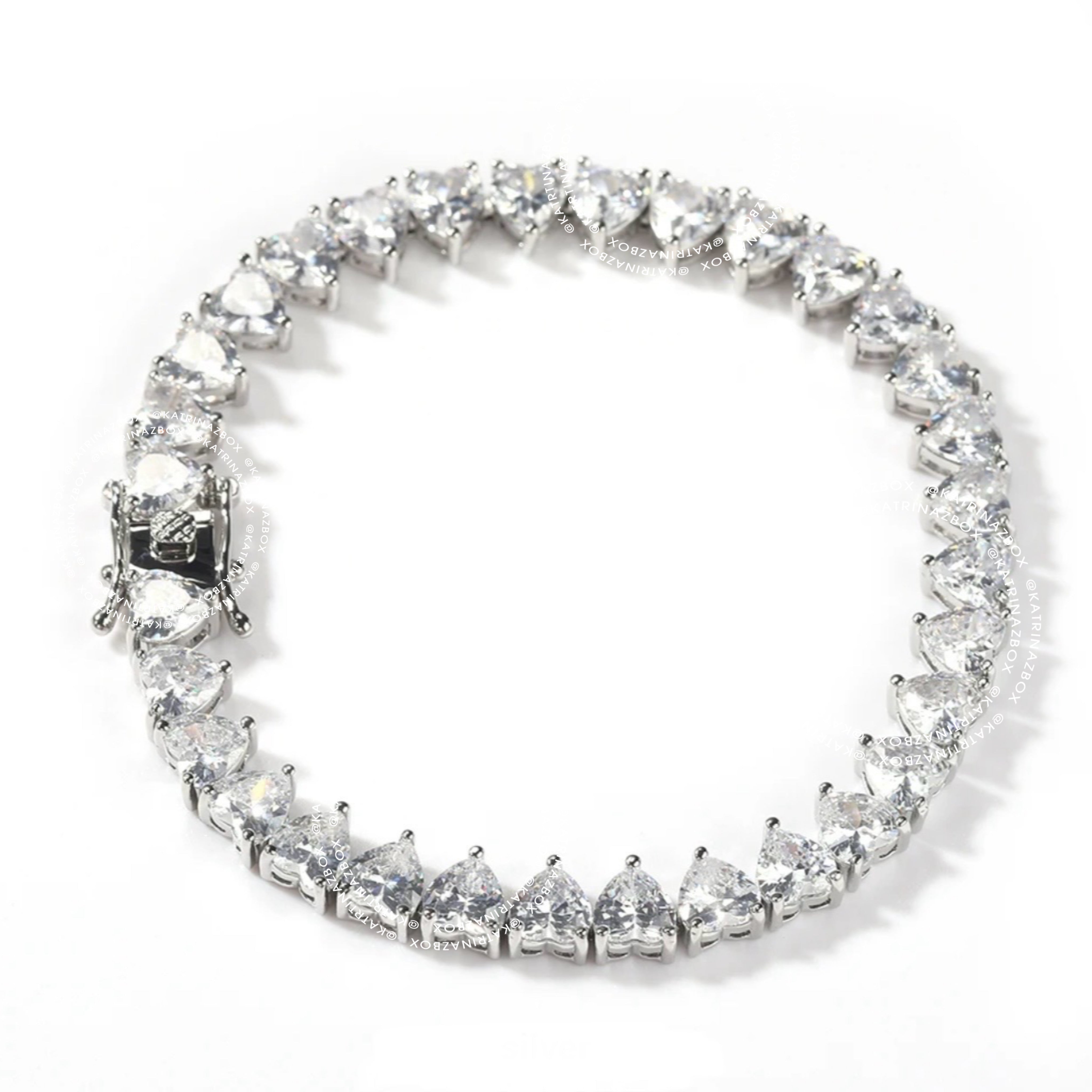 CLAIRE HEART TENNIS BRACELET – Katrinaz Box