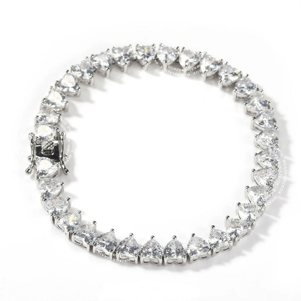 CLAIRE HEART TENNIS BRACELET