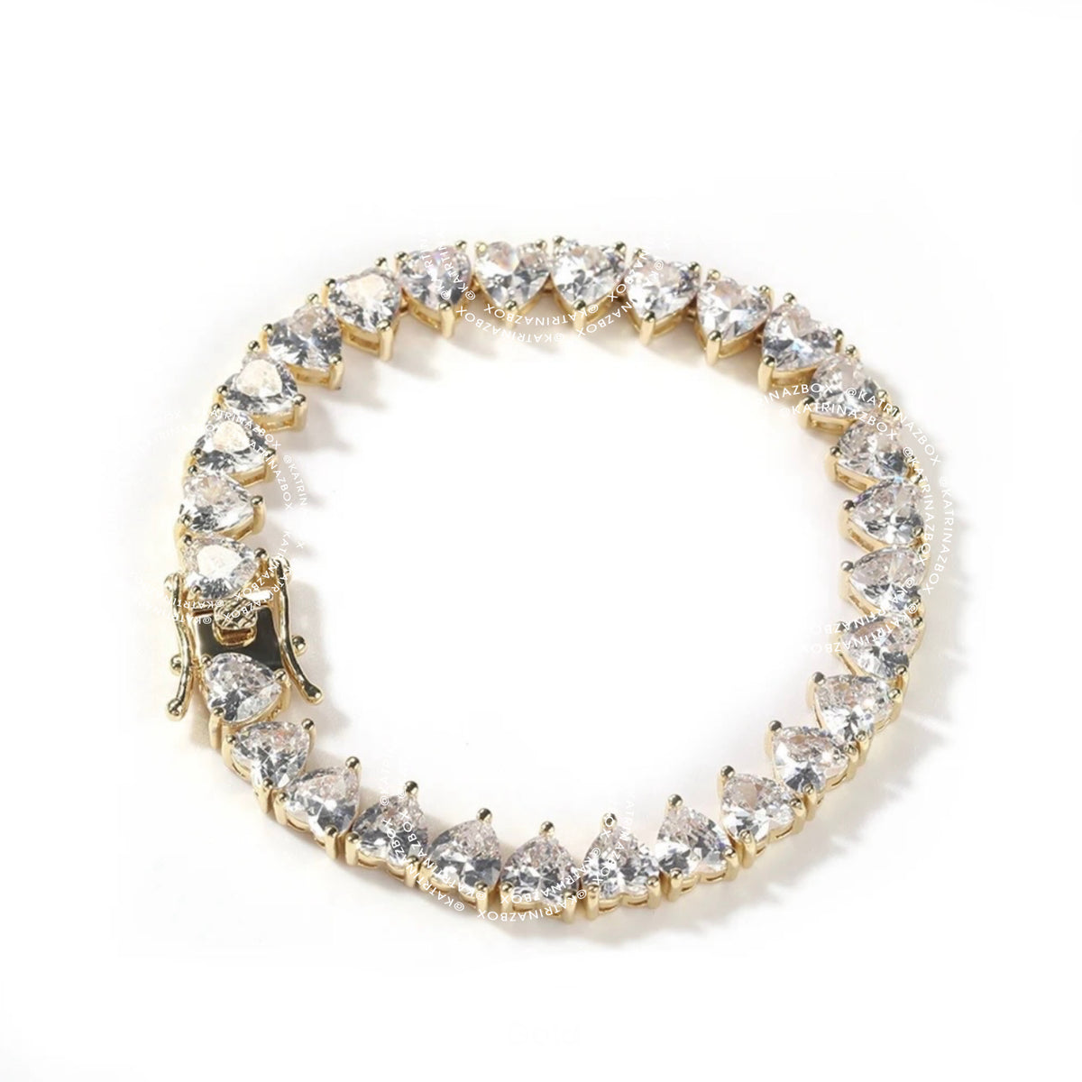 CLAIRE HEART TENNIS BRACELET