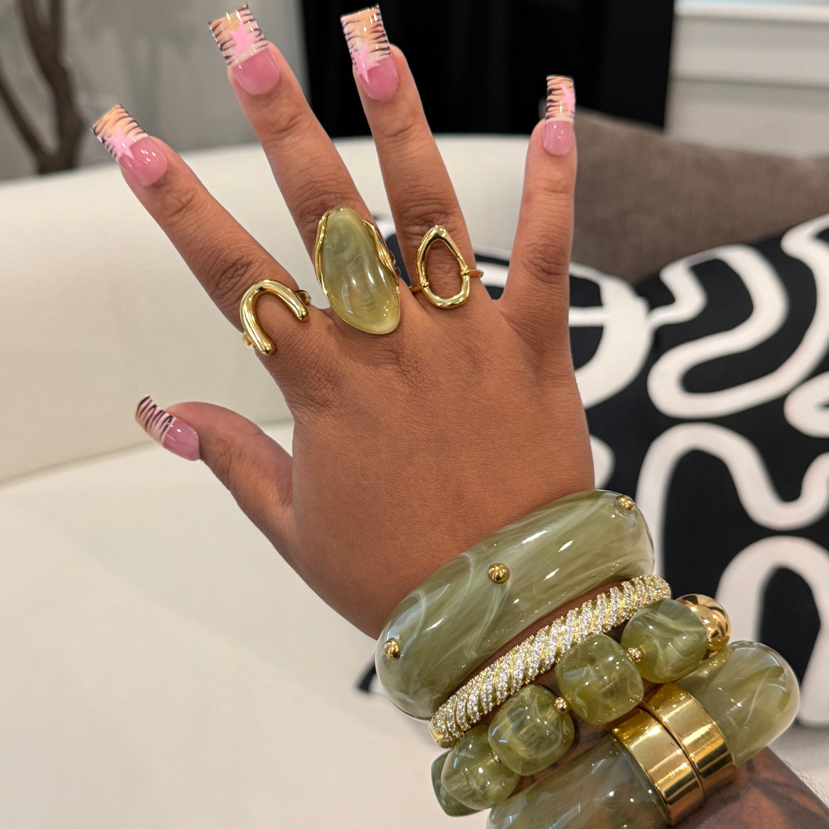CELADON BRACELET STACK