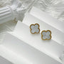 MARBLE STONE EARRINGS | WHITE