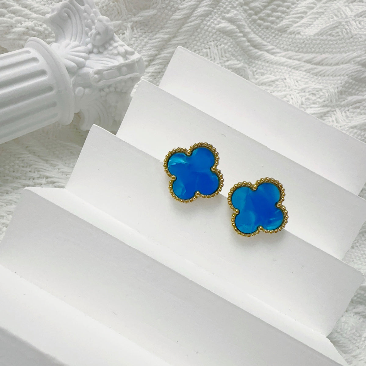 MARBLE STONE EARRINGS | TURQUOISE