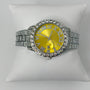 CANARY YELLOW | SILVER BAND WATCH