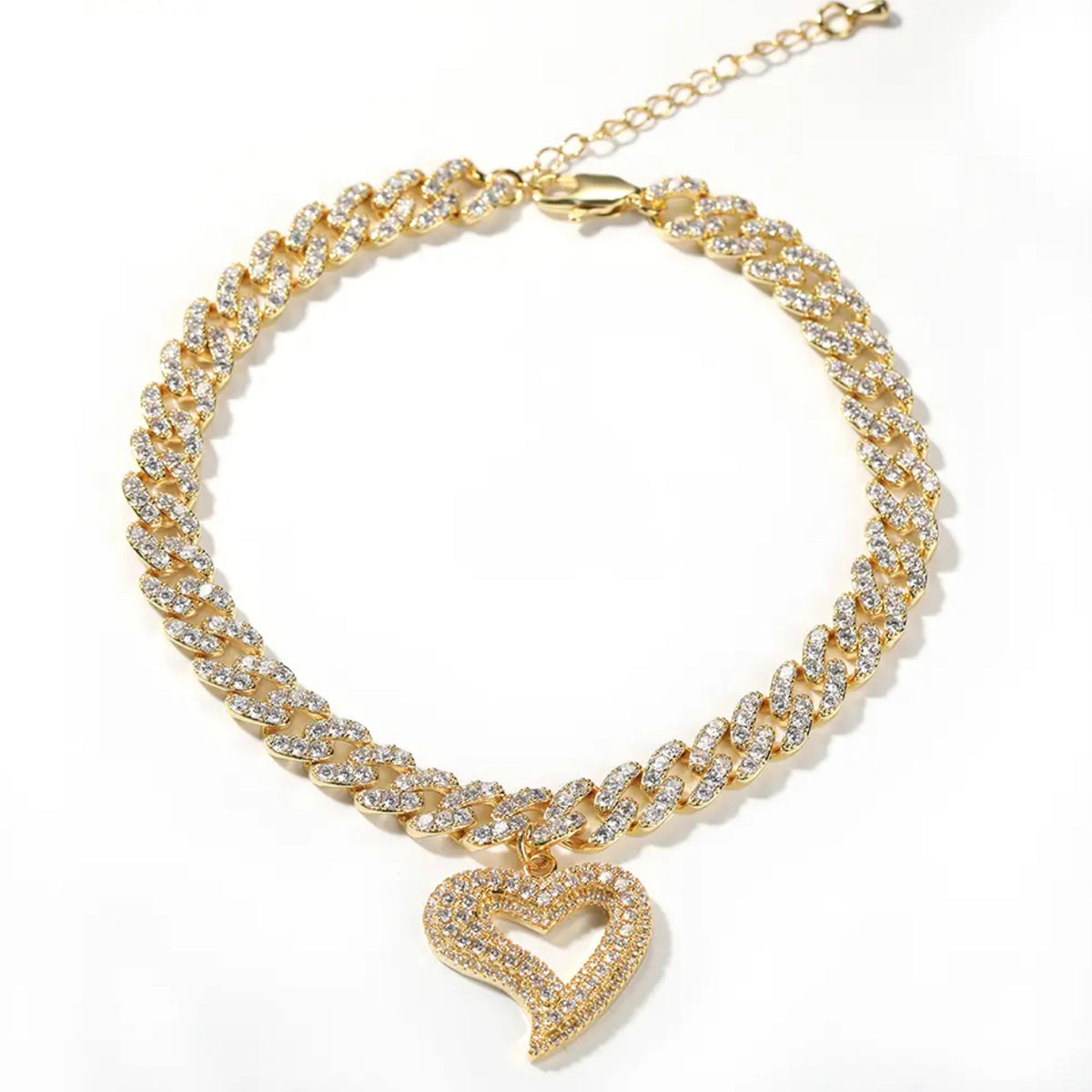 HOLLOW HEART ANKLET