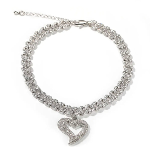 HOLLOW HEART ANKLET