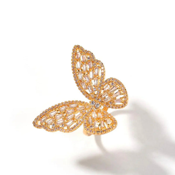ADJUSTABLE BUTTERFLY RING