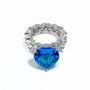 PRINCESS HEART CUT RING