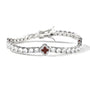 MINI CLOVER TENNIS BRACELET | BURGUNDY