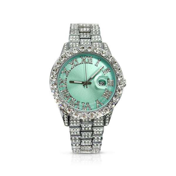 OLYMPIC BLUE | SILVER BAND WATCH
