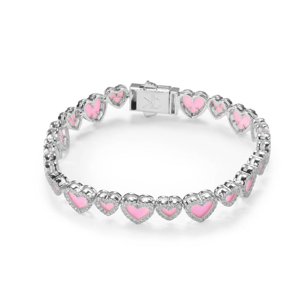 PINK ARI HEART BRACELET