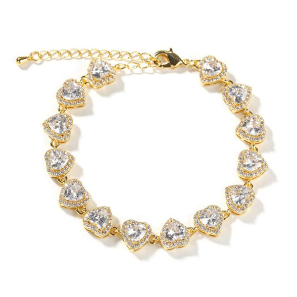 REVERSE HEART ADJUSTABLE  BRACELET