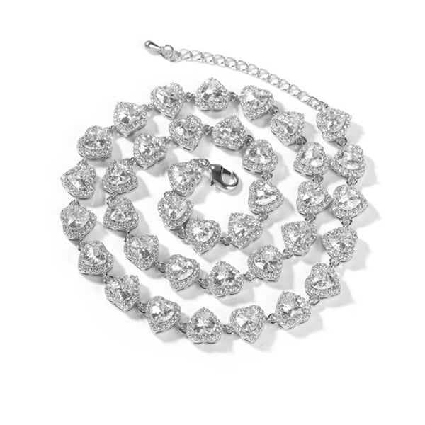 REVERSE HEART ADJUSTABLE  NECKLACE