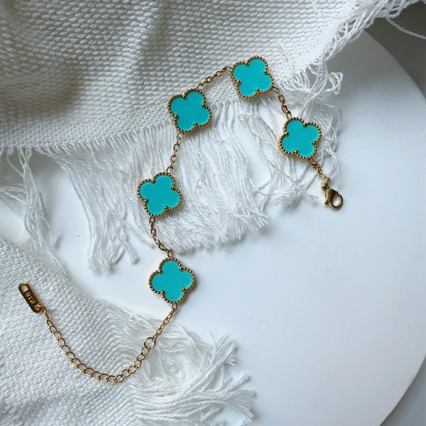 CLASSIC CLOVER LINK BRACELET | TIFFANY BLUE