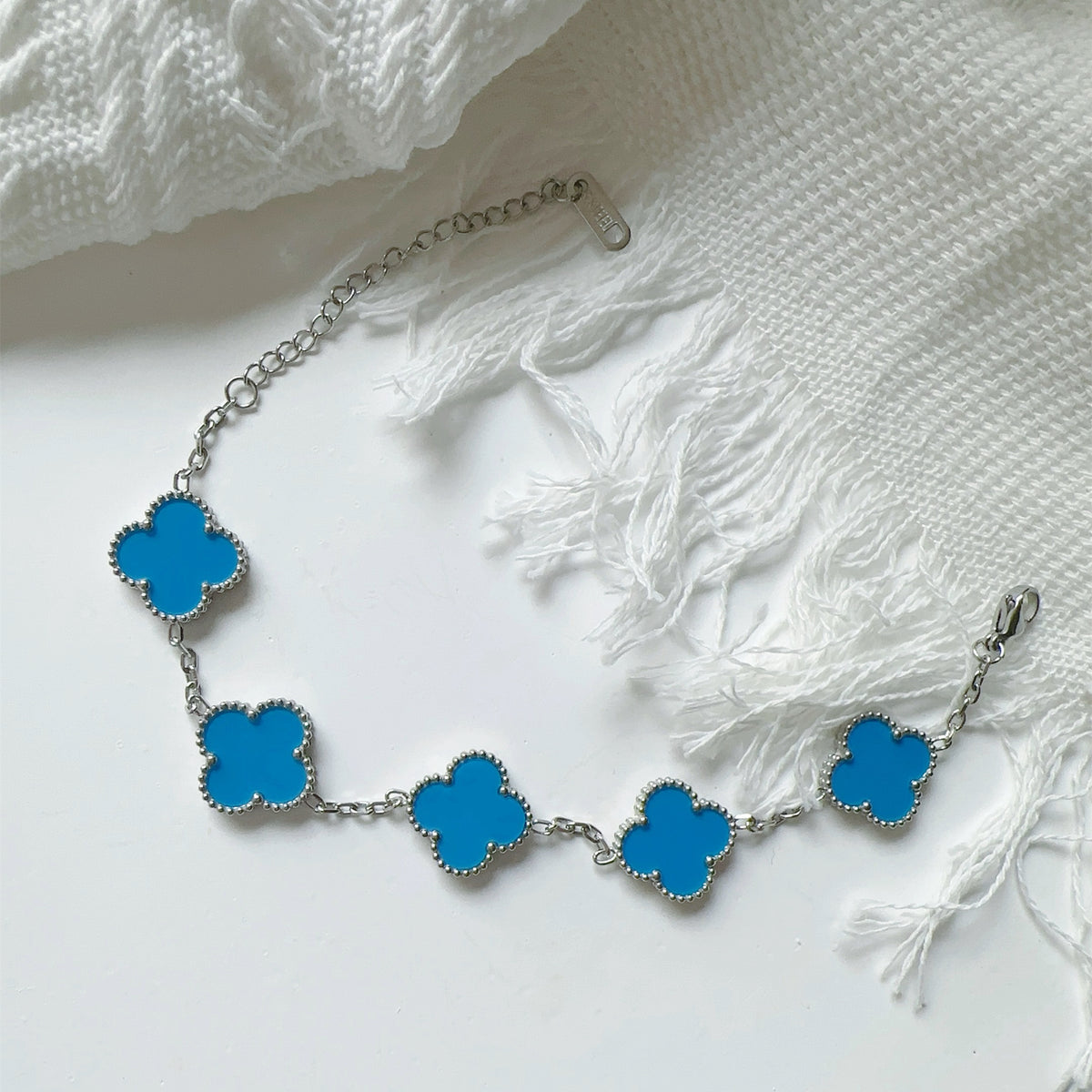 CLASSIC CLOVER LINK BRACELET | TURQUOISE