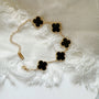 CLASSIC CLOVER LINK BRACELET | BLACK