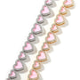 PINK ARI HEART BRACELET