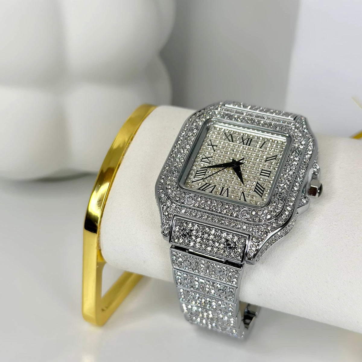 SILVER NUMERAL | SQUARE OPULENT WATCH