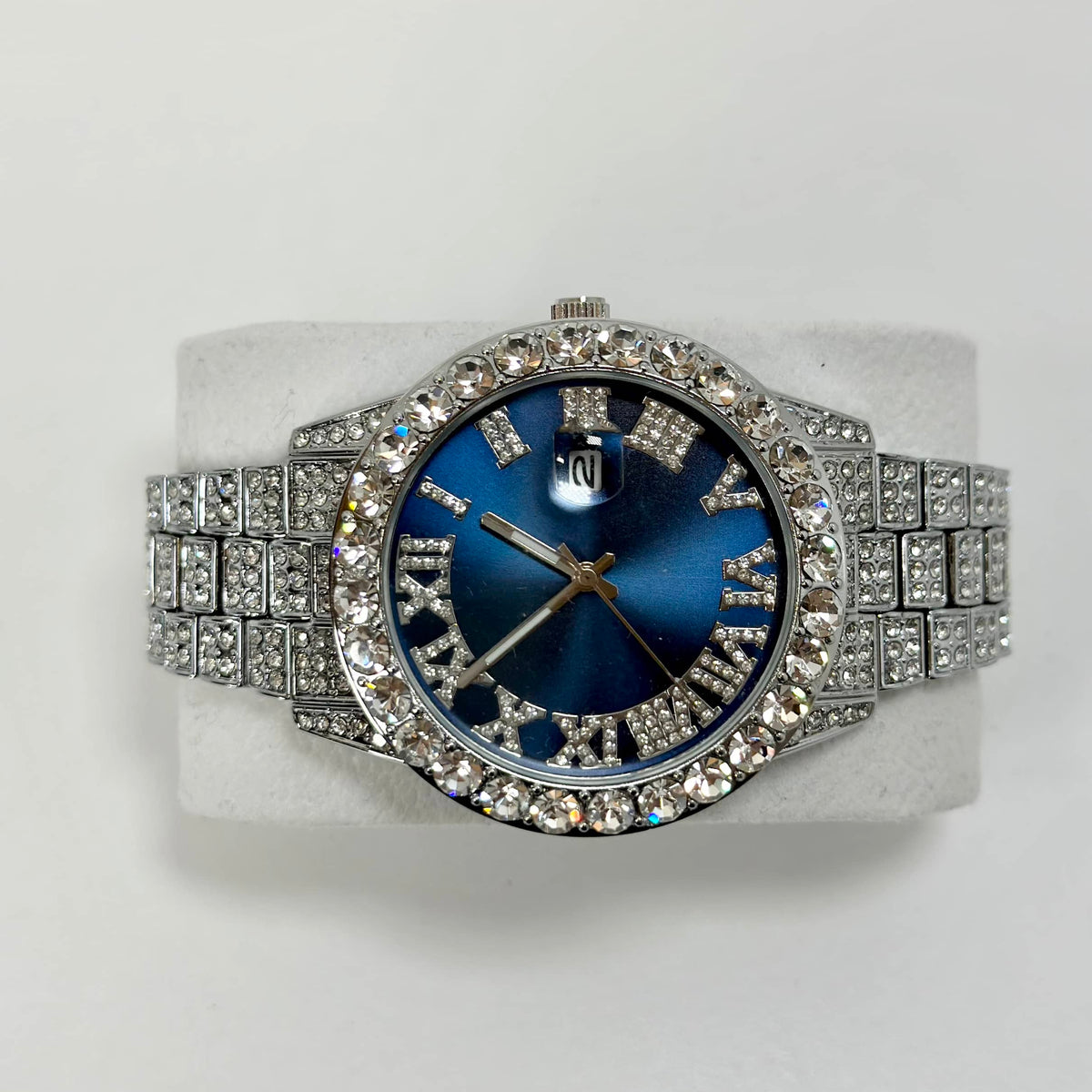 DEEP BLUE | SILVER BAND WATCH