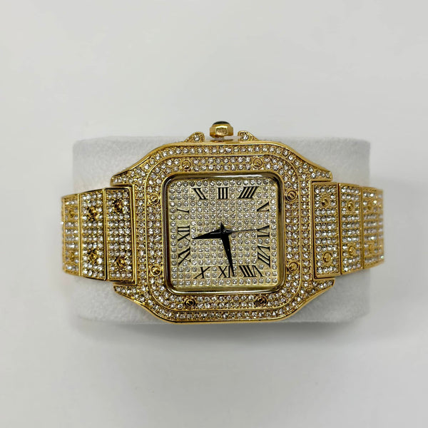 GOLD NUMERAL | SQUARE OPULENT WATCH