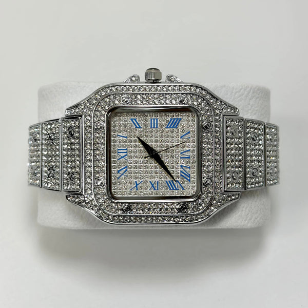 BLUE NUMERAL | SQUARE OPULENT WATCH